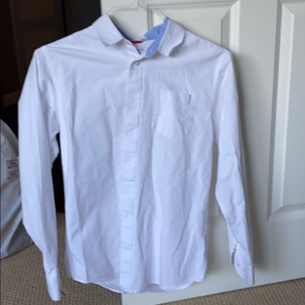 white button up. youth xxl